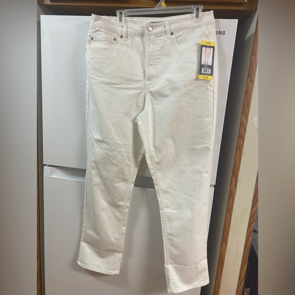 Frye Women's Off-White Straight Leg Jeans